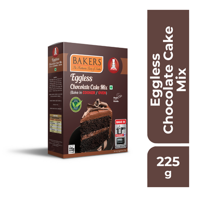 Bakers Eggless Chocolate Cake Mix 225g