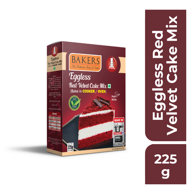 Bakers Eggless Red Velvet Cake Mix 225g