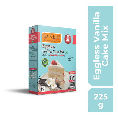 Bakers Eggless Vanilla Cake Mix 225gm